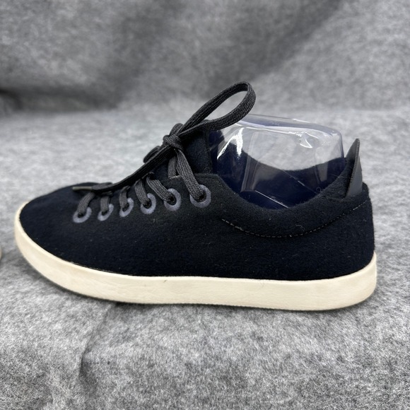 Allbirds Piper Sneakers Merino Wool Black Womens Size 8 Classic Casual Travel VN - Picture 5 of 16